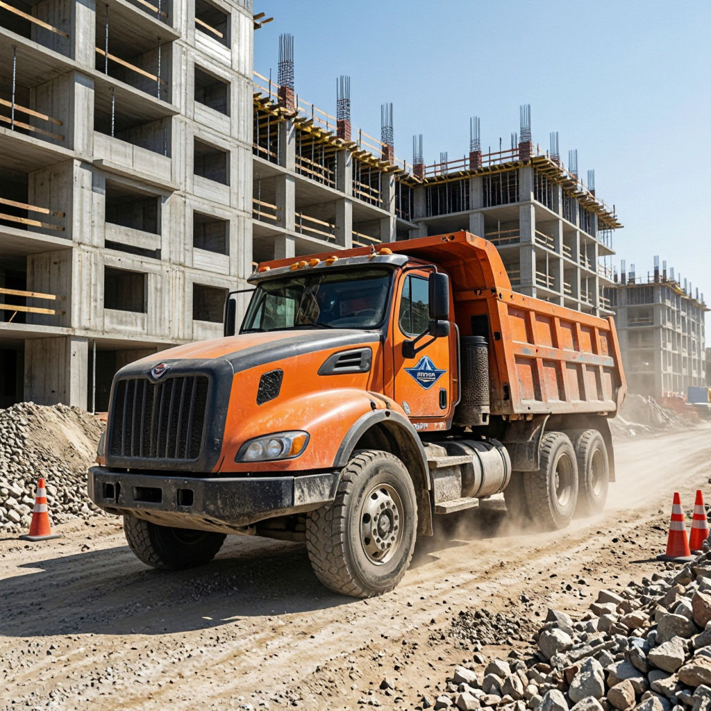 Northcrest truck on site at a residential project