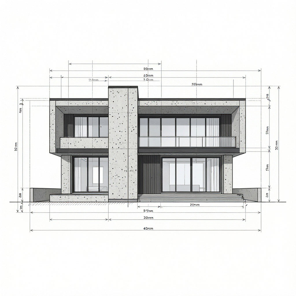 Modern home finished with fiber cement siding